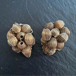 Alice Caviness Vintage Gold Filled Clip-On Earrings